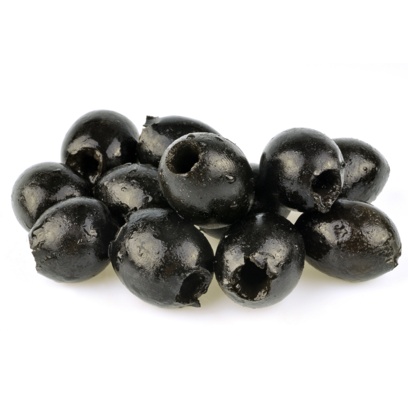 Oxidized Pitted black olives
